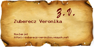 Zuberecz Veronika névjegykártya